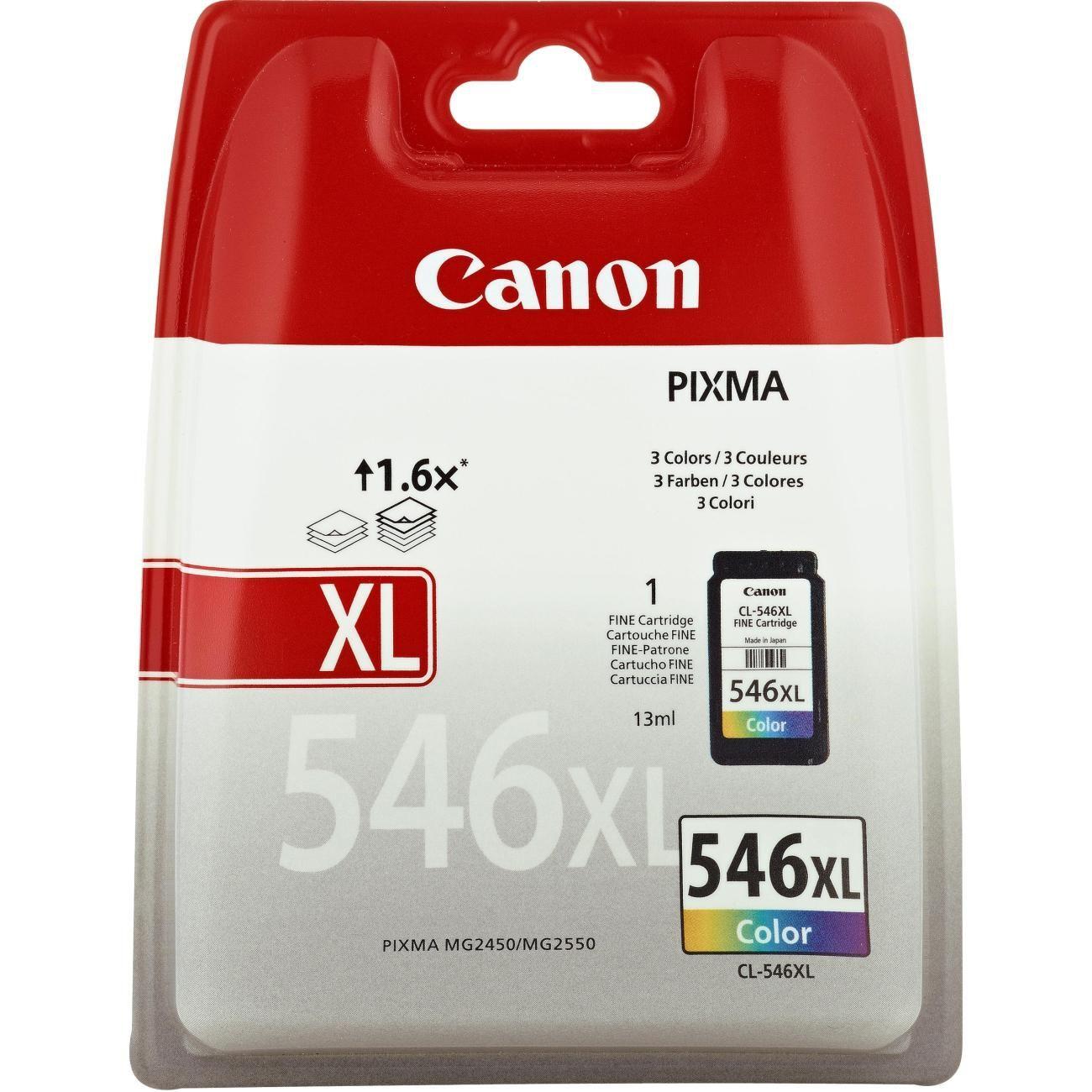 Canon CL-546XL Originalus Žydras, Rausvai raudona, Geltona 1 vnt
