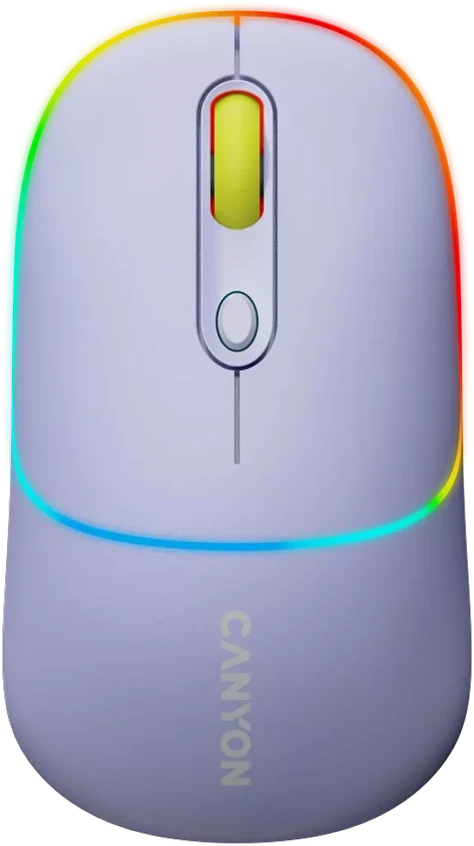 CANYON pelė MW-22 2in1 BT/ Wireless Lavender
