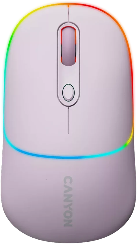 CANYON pelė MW-22 2in1 BT/ Wireless Pearl Rose