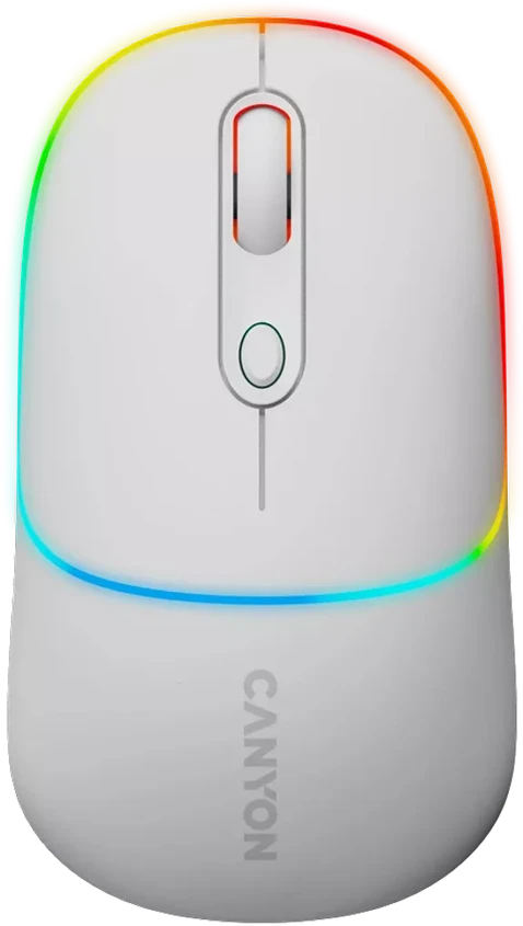 CANYON pelė MW-22 2in1 BT/ Wireless Snow Baltas