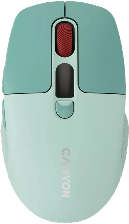 CANYON pelė MW-26 LCD tyli dvigubo režimo belaidė žalia