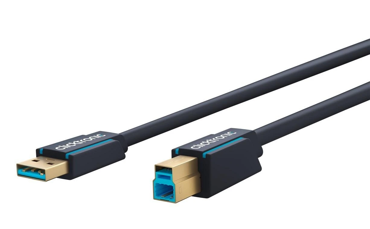 Clicktronic USB-A laidas – 1,8 m tamsiai mėlynas (JAB-1404730)