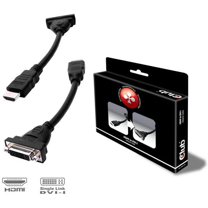 Club 3D CLUB3D HDMI į DVI vienos jungties pasyvus adapteris