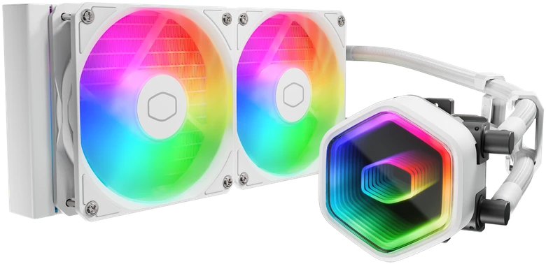 Cooler Master MasterLiquid 240 Core II ARGB baltas