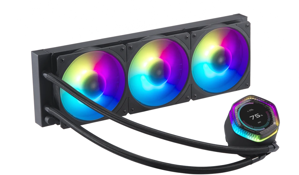 Procesoriaus Aušintuvas - Cooler Master MasterLiquid 360 ION 3 Ventiliatoriai Juodas