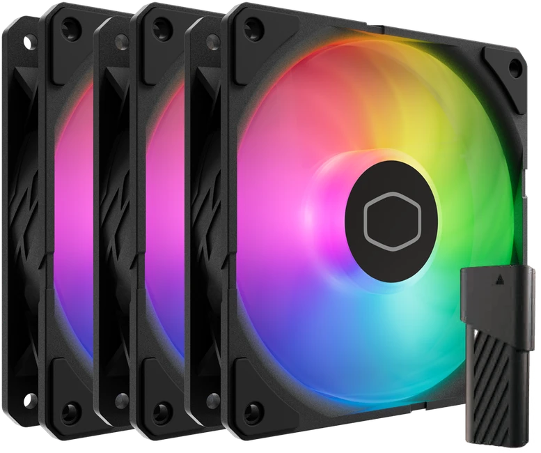 „Cooler Master Cooler Master SickleFlow Edge 120 ARGB 3-in-1“ ventiliatorius (juodas)