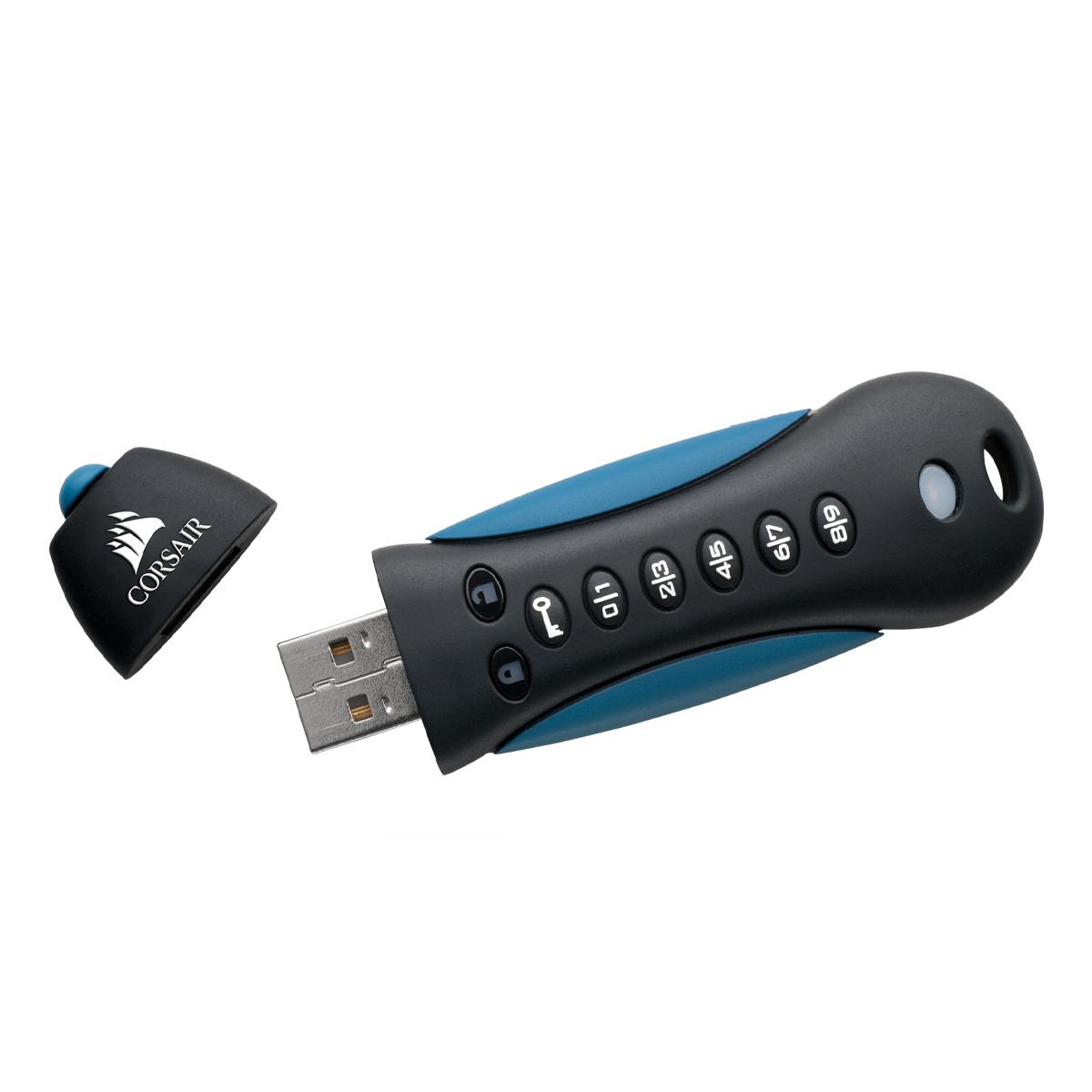 CORSAIR Flash Padlock 3 128GB Secure USB 3.0 Flash Drive su klaviatūra Saugus 256 bitų aparatinės įrangos AES šifravimas