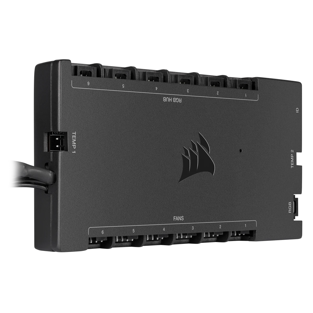 Corsair | iCUE COMMANDER CORE XT Smart RGB apšvietimo ir ventiliatoriaus greičio valdiklis | Juodas