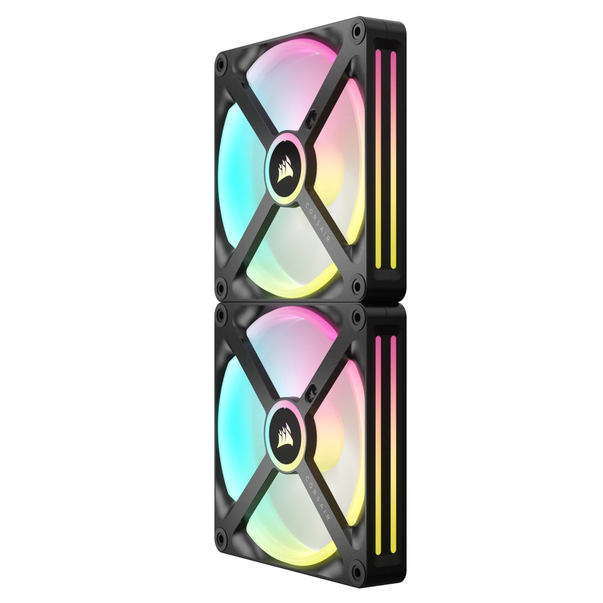 Corsair iCUE LINK QX140 sujungti RGB ventiliatoriai