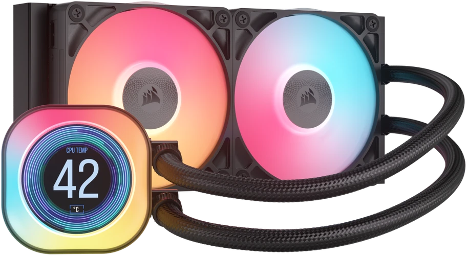 Corsair | Skystas procesoriaus aušintuvas | iCUE LINK TITAN 240 RX LCD | Intel, AMD