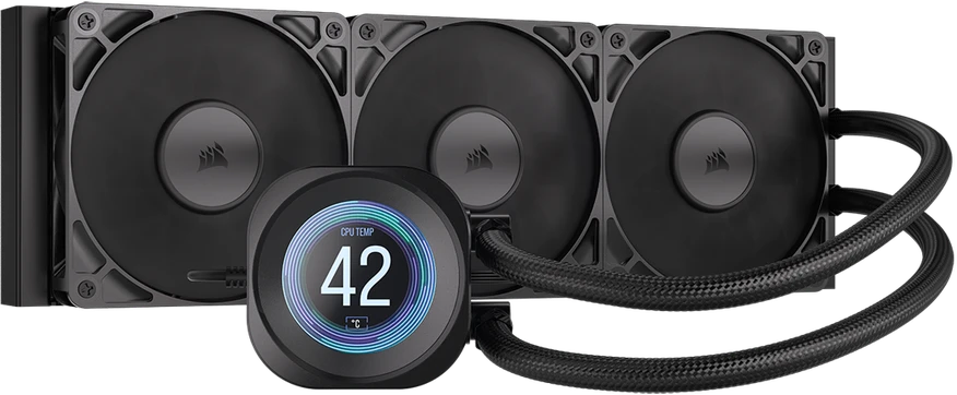Corsair Nautilus RS 360 LCD ARGB Complete Vanduo Cooling – 360 mm, juodas
