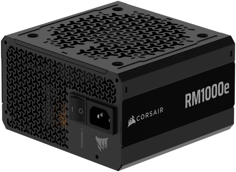 CORSAIR RMe serijos RM1000e 1000 vatų ATX 3.1 PCIe 5.1 Cybenetics Gold sertifikuotas visiškai modulinis maitinimo šaltinis
