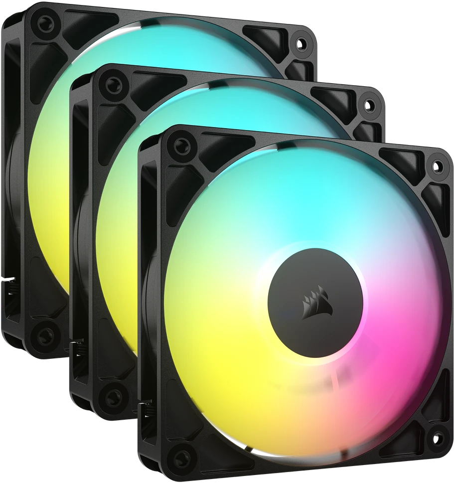 Trigubas CORSAIR RS120 ARGB 120 mm ventiliatoriaus paketas