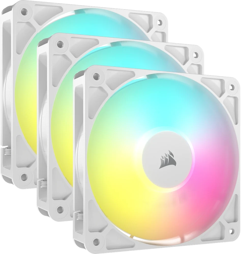 Corsair PWM 120 mm RS120 ARGB 3 vnt. pakuotė su baltu CO-9050185-WW