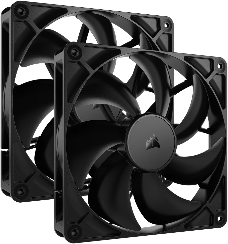 Corsair RS Series 140, PWM Fan 2 vnt. – 140mm, juodas