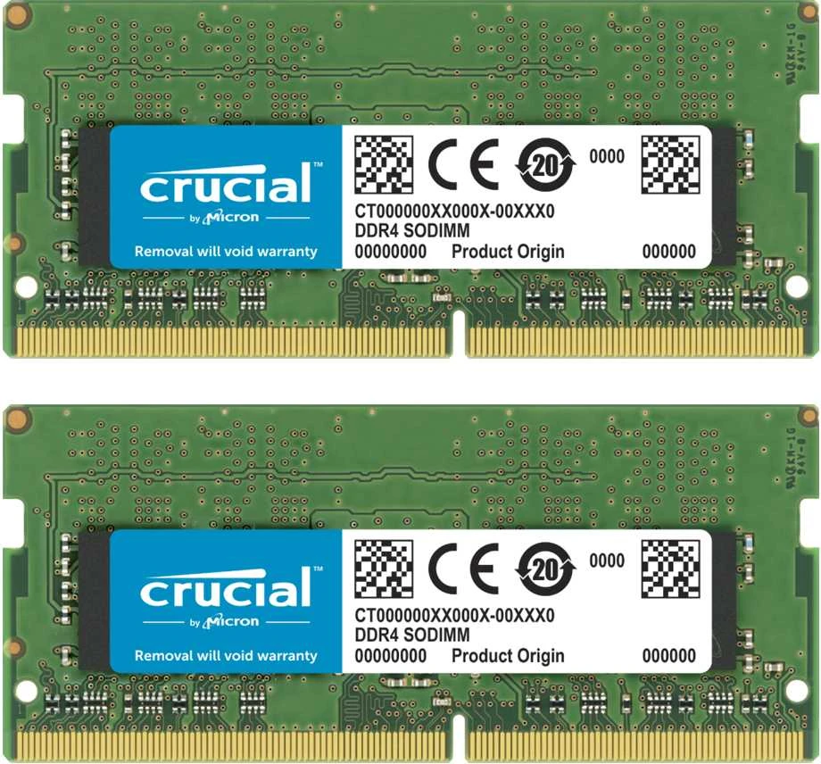 Nešiojamo kompiuterio atmintis 3200 64GB Crucial 32GBx2