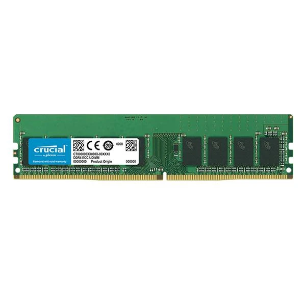 64 GB (2x32 GB) „Crucial DDR4-3200 CL22 UDIMM Dual Rank RAM Atmintis Kit“