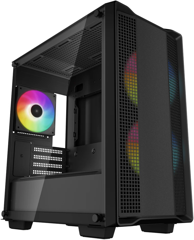 Korpusas Deepcool Micro-ATX CASE CC360 Juodas, Mini-ITX / Micro-ATX, 4, 1x USB3.0, 1x USB2.0, 1x Audio, ABS+SPCC+Tempered Glass, 1×120mm