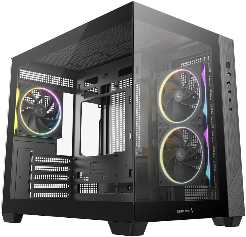 Deepcool Case | CG330 3F | Micro ATX | Juodas