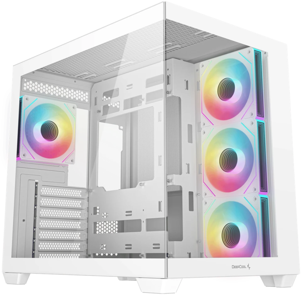 Deepcool CG530 4F WH | Mid Tower | Baltas