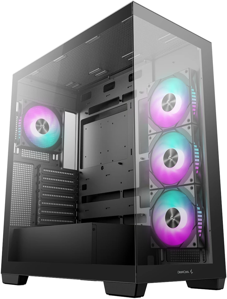 Kompiuterio korpusas Deepcool CG580 4F | Juodas | Mid tower