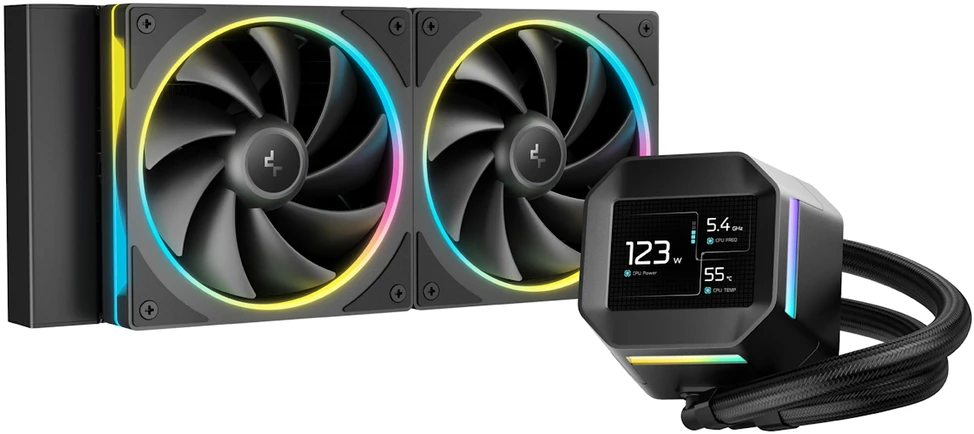 Deepcool LM240 skysčio aušintuvas su LCD ekranu