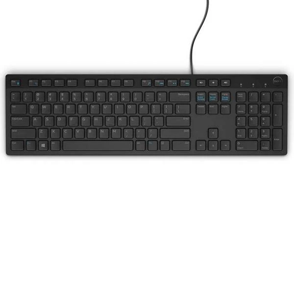 Dell multimedijos klaviatūra KB216, juoda, vokiškas išdėstymas