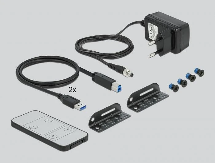 Delock HDMI KVM jungiklis 4K 60 Hz su USB 3.0 ir garsu