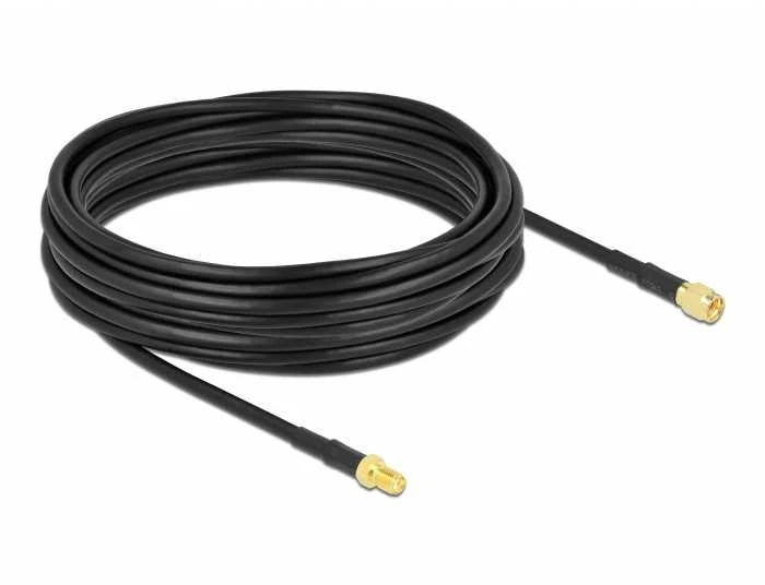 DLC DeLOCK 10m SMA m/f bendraašis kabelis CFD200 Juoda