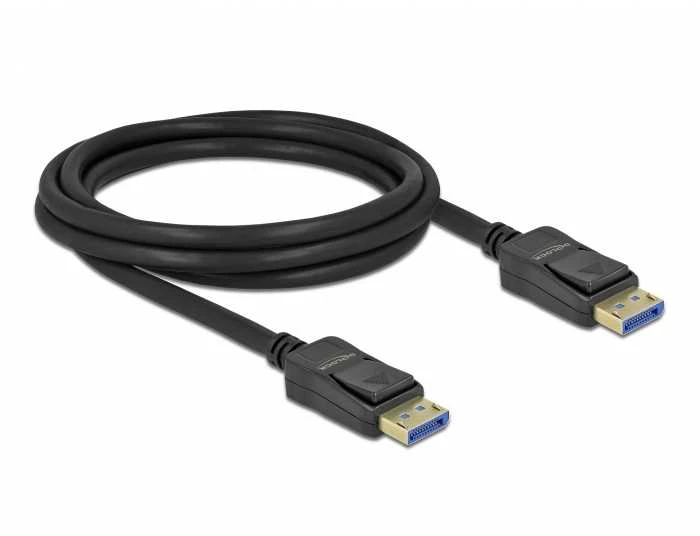 Delock DisplayPort kabelis 10K 60 Hz 54 Gbps plastikinis korpusas 2 m