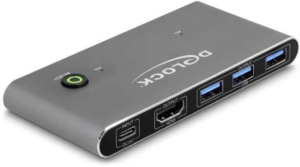 DeLOCK KVM jungiklis su USB ir HDMI jungtimis