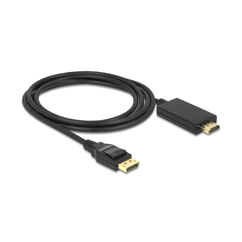 DELOCK Cable Displayport 1.2 male > High Speed HDMI-A pasyvus 4K 2 m juodas