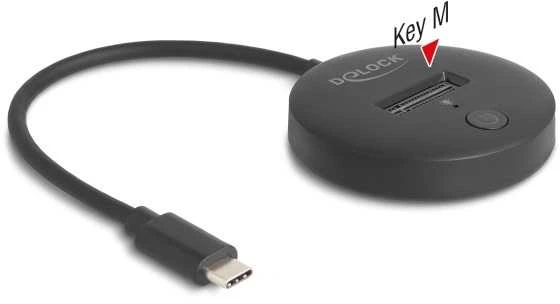 Delock M.2 Dockingstation für M.2 NVMe / SATA SSD mit USB 10 Gbps USB Type-C™ Stecker