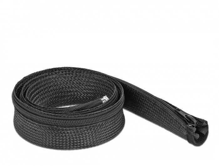 Delock pinta žarna su užtrauktuku karščiui atspari 1 mx 30 mm juoda