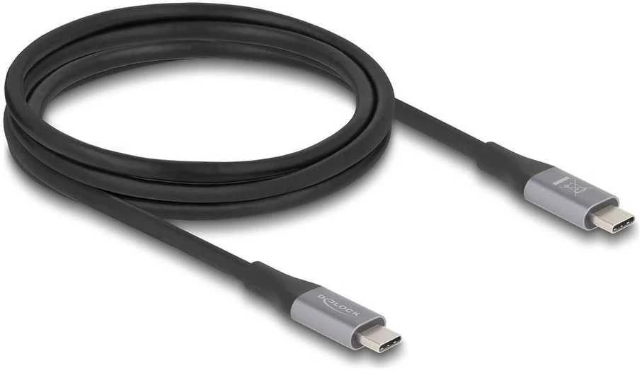 Kabelis USB Delock USB-C - USB-C 2 m Juodai-pilka (81192)