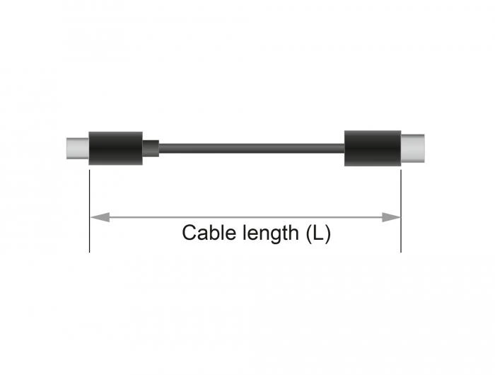 DELOCK ilginimo laidas SuperSpeed USB USB 3.1 Gen 1 USB Type-C male > moteriškas 3 A 2,0 m juodas