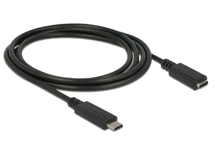 DELOCK ilginimo laidas SuperSpeed USB USB 3.1 Gen 1 USB Type-C male > moteriškas 3 A 2,0 m juodas