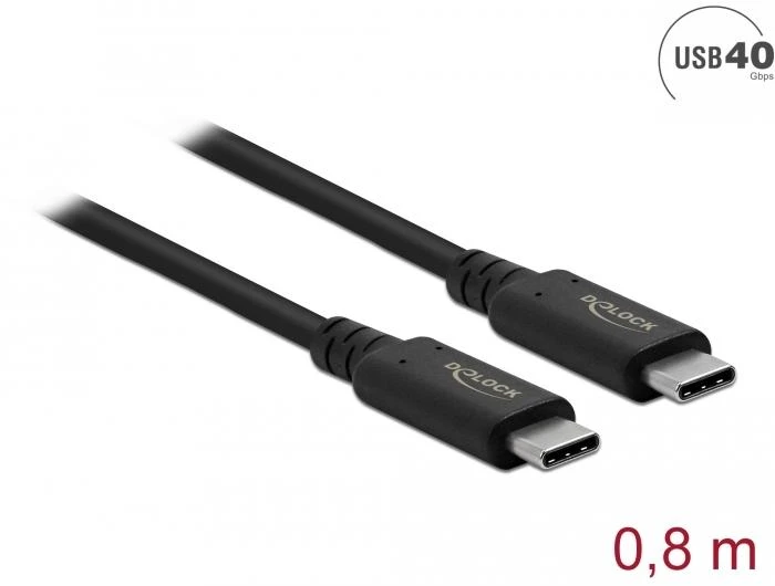 Delock USB4™ 40 Gbps bendraašis 0,8 m kabelis