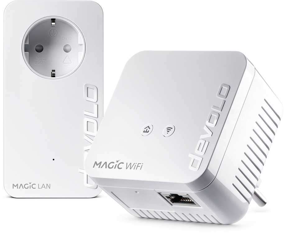 Maršrutizatorius devolo Magic 1 WiFi 2-1-2 Starter Kit mini, Powerline + WiFi (2 adapters)