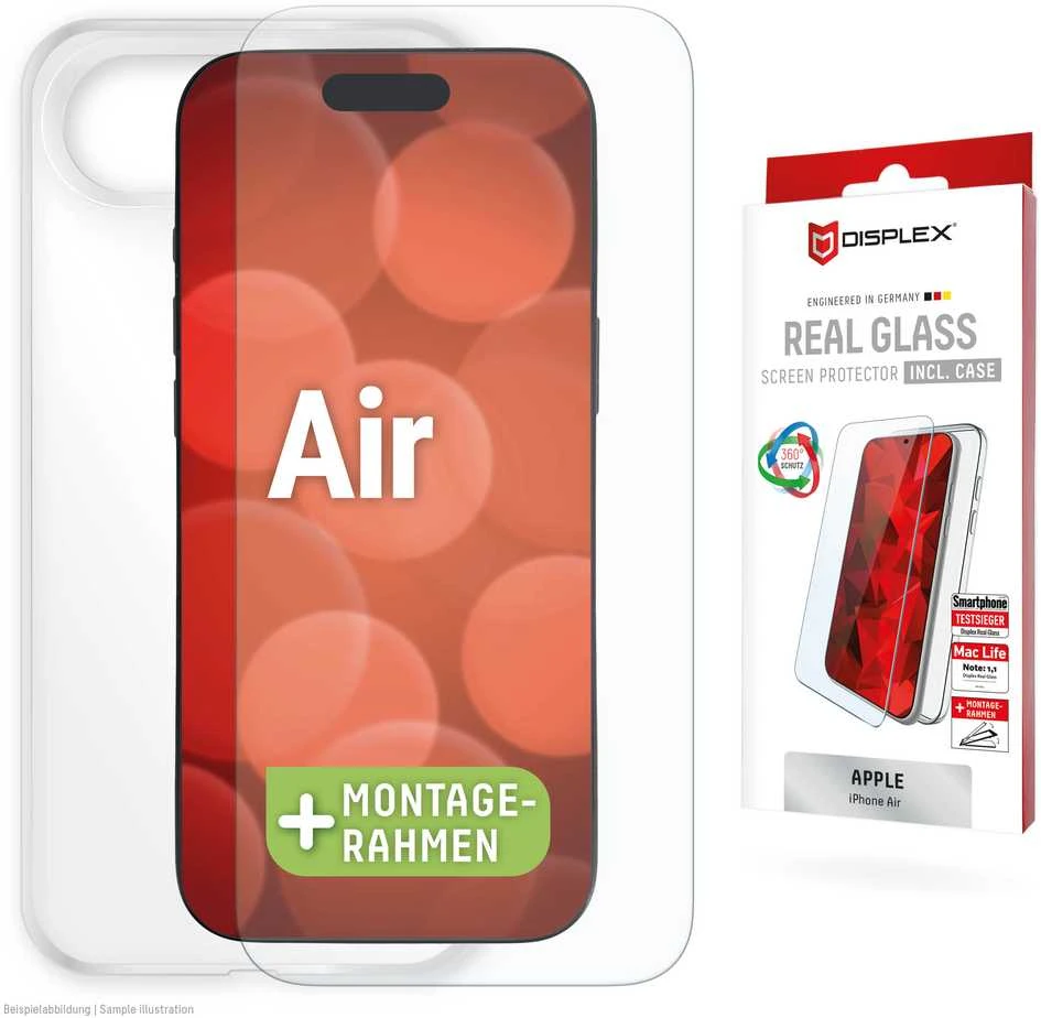 DISPLEX TIKRAS STIKLAS + DĖKLAS - IPHONE 17 AIR