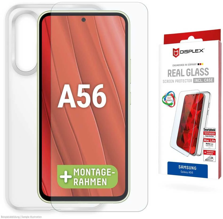 DISPLEX Tikras stiklas + dėklas Samsung Galaxy A56