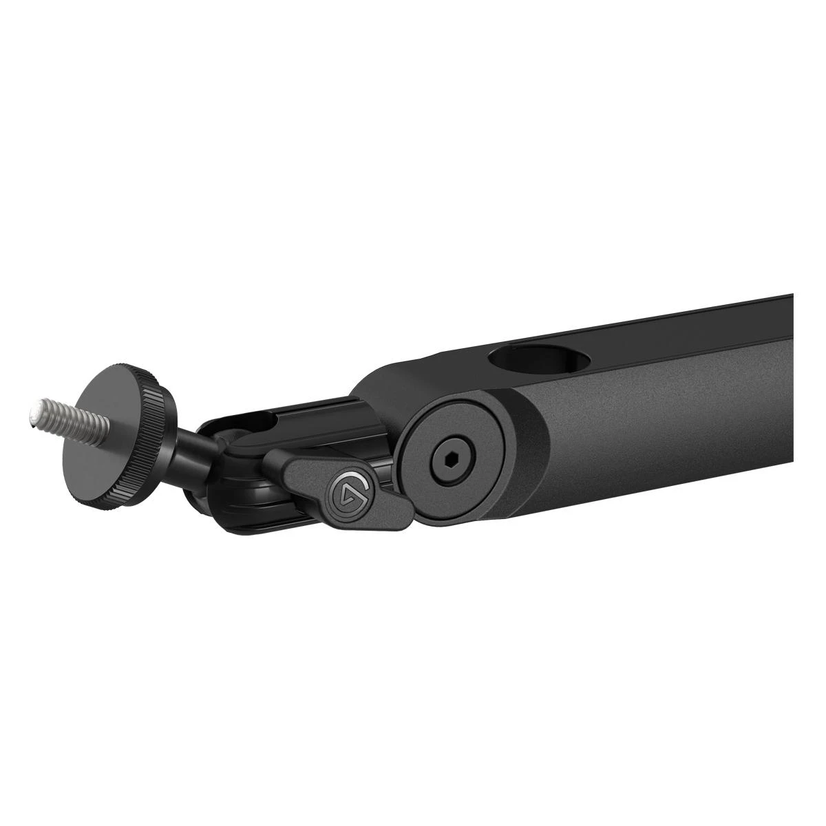 Elgato | Wave Mic Arm | 10AAN9901 | Viršutinės rankos darbo stalo prošvaisa (160 mm); Apatinės rankos darbo stalo prošvaisa (70 mm); Horizontalus siekis (740 mm); Vertikalus sukimas (90 ° aukštyn / 60 ° žemyn (alkūnė); Stalinis spaustukas išplečiamas iki 60 mm | Žemas profilis