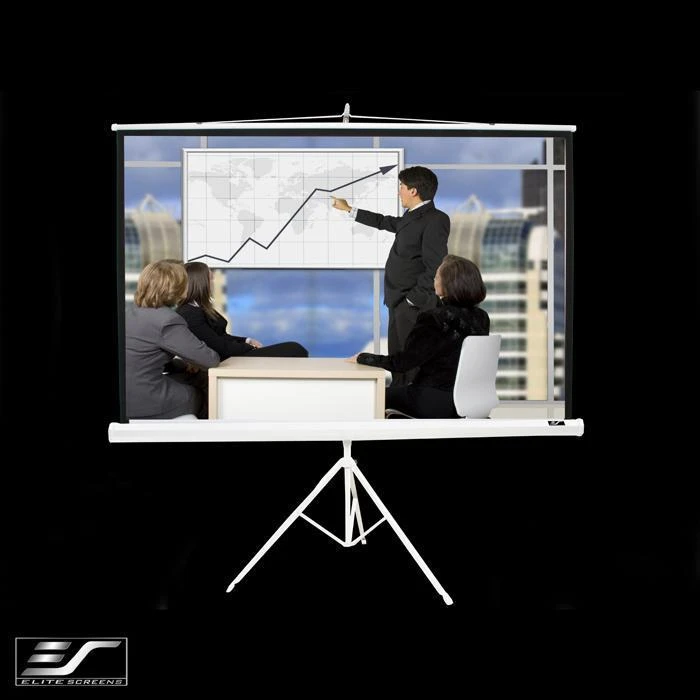 Elite Screens | su stovu Series | T113NWS1 | Įstrižainė 113" | 1:1 | Matomo vaizdo plotis (W) 203 cm | Baltas