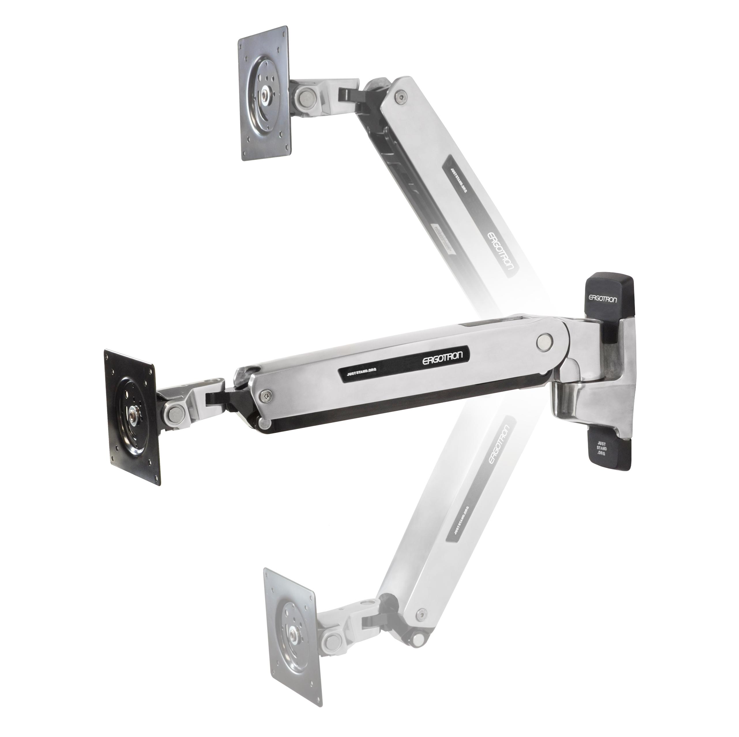 Laikiklis Ergotron 45-361-026, 106,7 cm (42"), 75 x 75 mm, 200 x 200 mm, 0–75°, 360°, sidabro spalvos