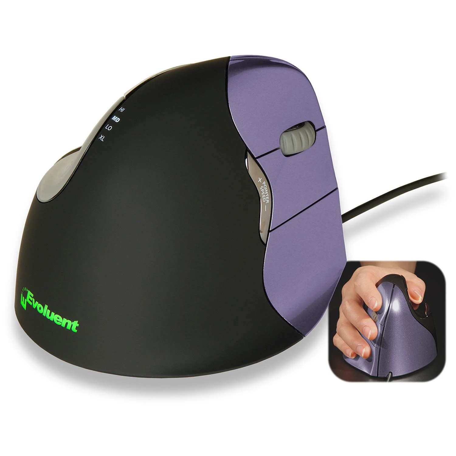 Pelė Evoluent VerticalMouse 4 Small USB Right Hand 