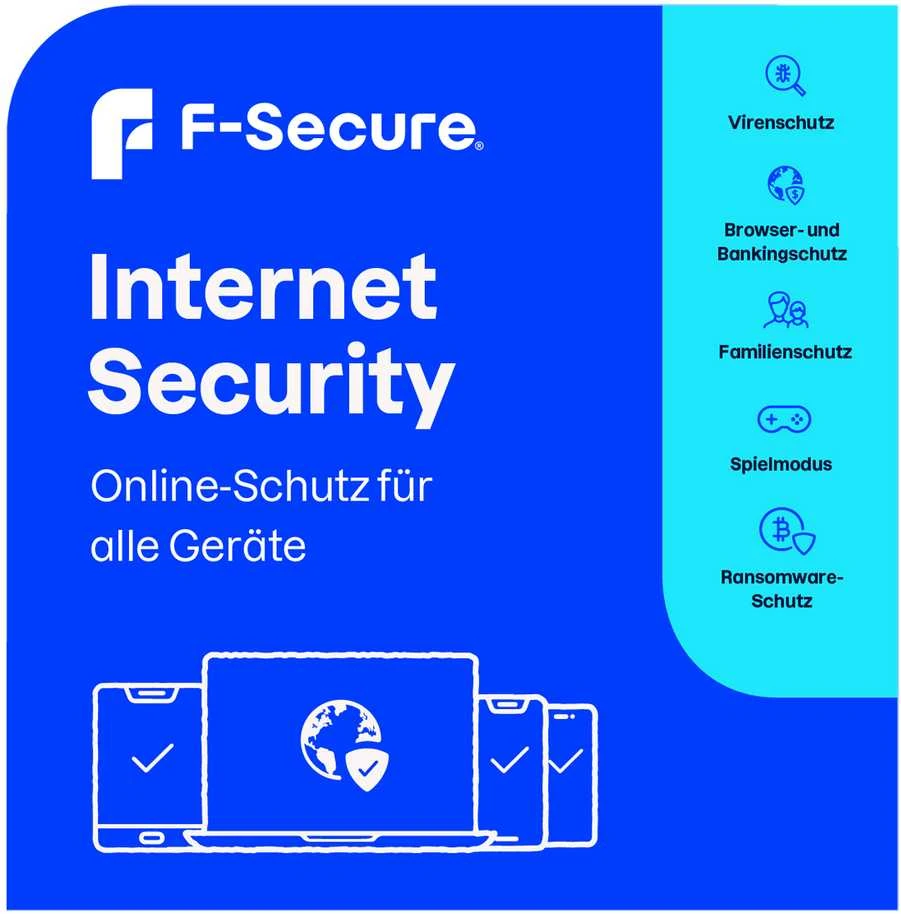 F-Secure Internet Security für alle Geräte [1 Gerät - 3 Jahre]