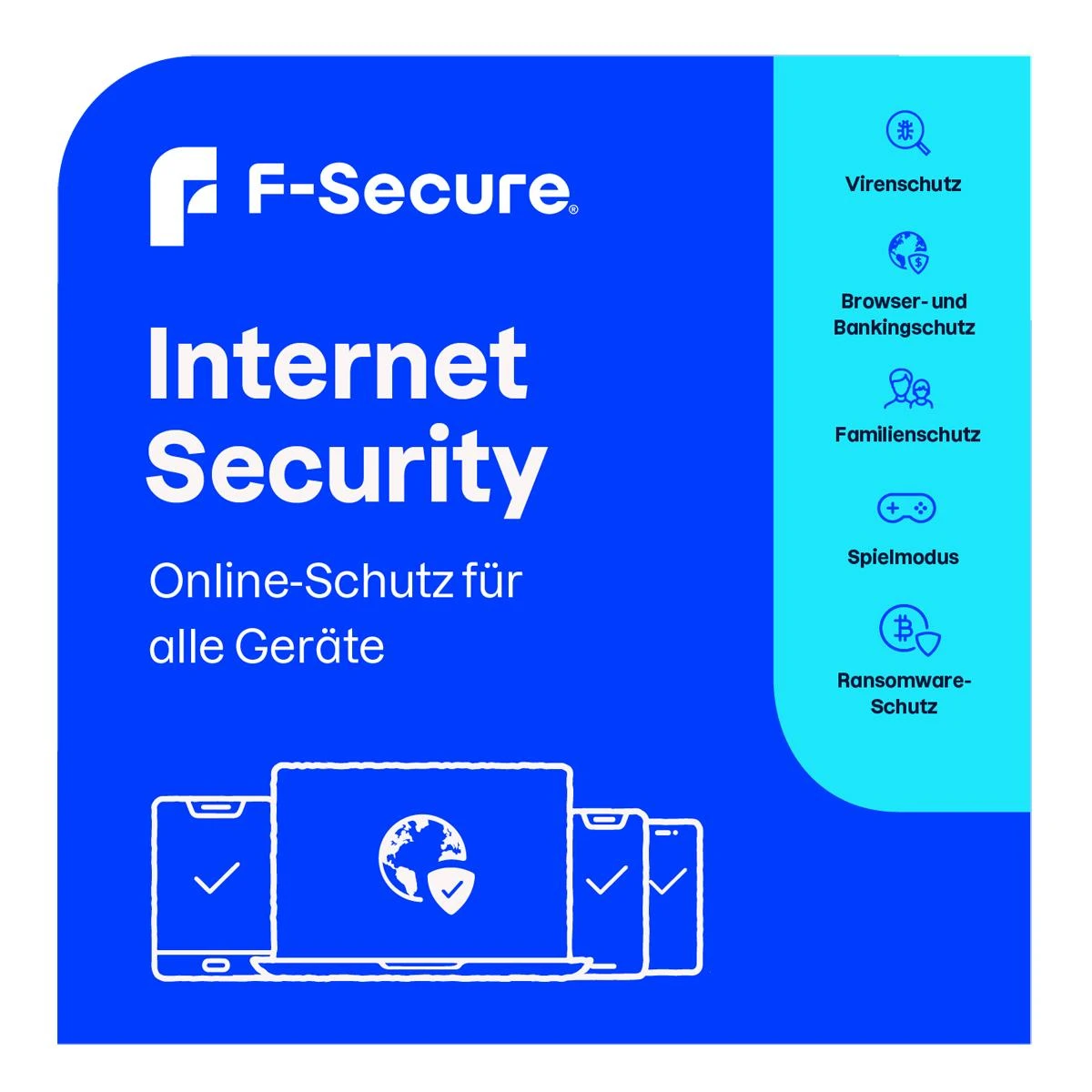 F-Secure Internet Security für alle Geräte [3 Geräte - 1 Jahr]