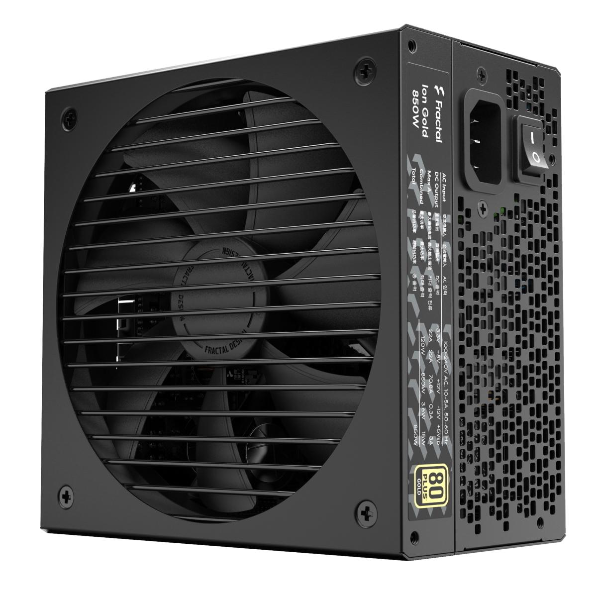 Fractal Design Fraktalų dizainas | Visiškai modulinis PSU | ION Gold 850W | 850 W