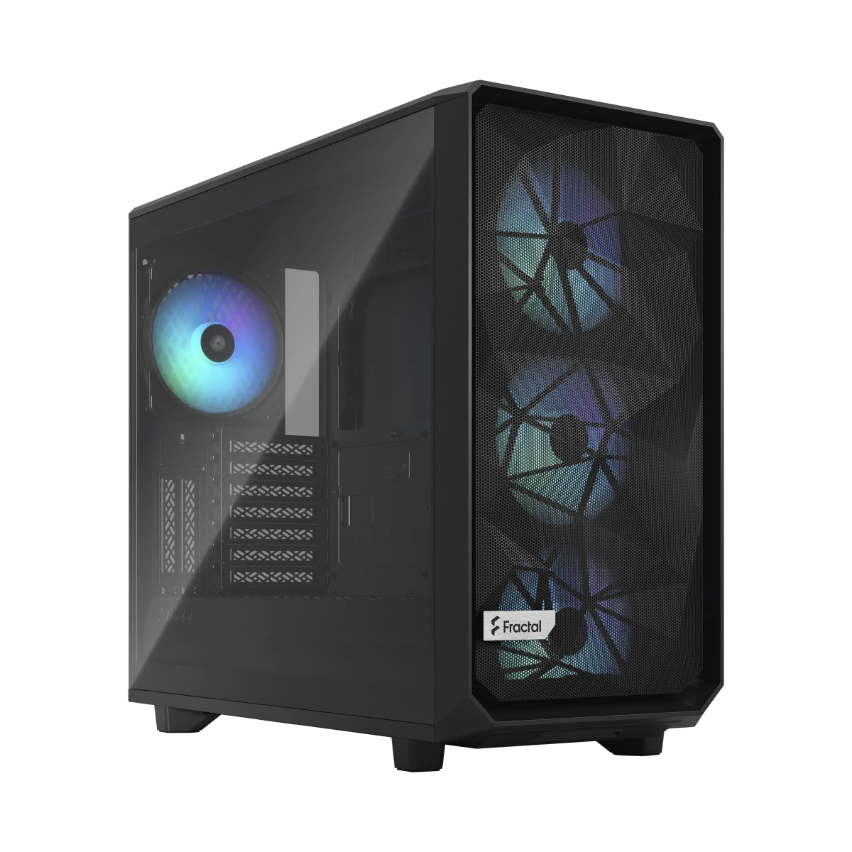 „Fractal Design“ | „Meshify 2 RGB TG Light Tint“ | Šoninis langas | Juodas | E-ATX | ATX