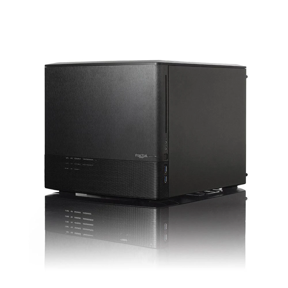 Kompiuterio korpusas Fractal Design | NODE 804 | Side window | 2 - USB 3.0Audio in/outPower button with LED (baltas)HDD activity LED (baltas) | Juodas | Micro ATX